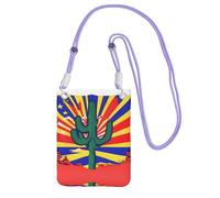 Arizona Flag Print Small Crossbody Bags For Women Trendy, Phone Purse With Adjustable Strap,For Hiking Travel, Purple, One Size