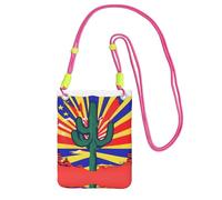 Arizona Flag Print Small Crossbody Bags For Women Trendy, Phone Purse With Adjustable Strap,For Hiking Travel, Fuchusia, One Size