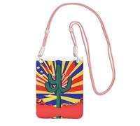 Arizona Flag Print Small Crossbody Bags For Women Trendy, Phone Purse With Adjustable Strap,For Hiking Travel, Pink, One Size