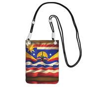 Arizona Flag-Standard Print Small Crossbody Bags For Women Trendy, Phone Purse With Adjustable Strap,For Hiking Travel, Black, One Size