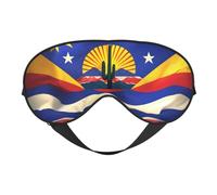 Arizona Flag-Standard Print Soft Eye Mask Lightweight Sleep Aid Breathable Blackout Travel Nap Yoga Meditation