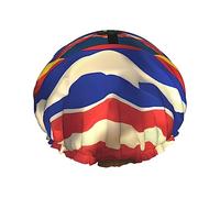 Arizona Flag-Standard Reusable Shower Cap For Women,Double Splashproof Shower Cap,Large Size For All Hair Lengths