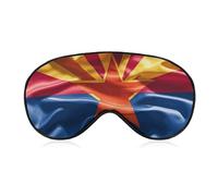 Arizona Flag Standard Sleep Mask for Women Men, Soft Eye Mask with Adjustable Strap for Sleeping, Light Blocking Travel Blindfold for Nap Comfortable Eye Cover for Home Office