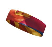 Arizona Flag Standard Sports Sweatband 15" Polyester Hairband Absorbent Quick-Dry Headband for Running, Yoga