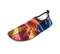 Arizona Flag Standard Water Shoes for Men Women, Lightweight Stretch Swim Shoes with Anti-Slip Rubber Sole, Quick-Dry Aqua Socks for Pool, Beach, Surfing, Style, 5 Women/5 Men