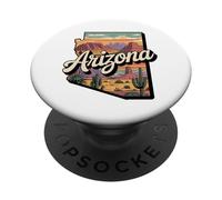 Arizona Flag t-shirt - Arizona Cactus Desert AZ Pride PopSockets Adhesive PopGrip