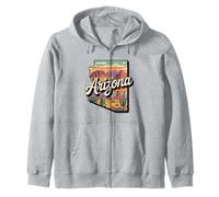 Arizona Flag t-shirt - Arizona Cactus Desert AZ Pride Zip Hoodie