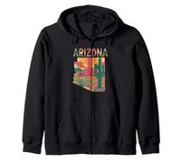 Arizona Flag t-shirt - Arizona Cactus Desert AZ State Pride Zip Hoodie