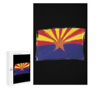 Arizona Flag Wooden Jigsaw Puzzles for Adults Vertical Challenge Intelligent Picture Puzzle Games Gift for Family