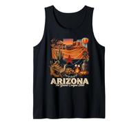 Arizona Grand Canyon State Desert Wildlife Scene Tank Top