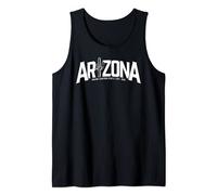 Arizona Grand Canyon State Established 1912 saguaro graphics Tank Top