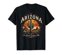 Arizona Grand Canyon Sunset Landscape Shirt Value Graphic T-Shirt, Men, Black, M