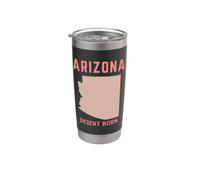 Arizona Home State Pride - Desert Born Stainless Steel Insulated Tumbler