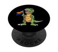 Arizona Lover Kids Dinosaur Lover USA Arizona Flag PopSockets Adhesive PopGrip