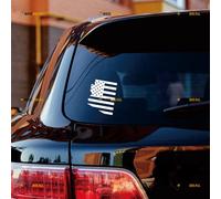 Arizona Map US Flag Sticker Decal Vinyl - 2 Pack White 10.2cm - for Car Boat Laptop Cup No Background Die-Cut