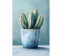 Arizona Modern Cacti Decor Notebook Journal: 6 x 9 Inches 140-page Lined Matte Paperback
