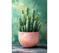 Arizona Modern Cacti Decor Version 2 Notebook Journal: 6 x 9 Inches 140-page Lined Matte Paperback
