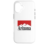 Arizona Mountain Graphic Red/White Retro Vintage Style Case for iPhone 16