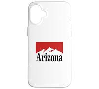 Arizona Mountain Graphic Red/White Retro Vintage Style Case for iPhone 16 Plus
