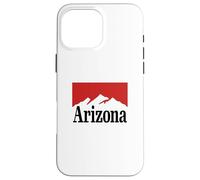 Arizona Mountain Graphic Red/White Retro Vintage Style Case for iPhone 16 Pro Max