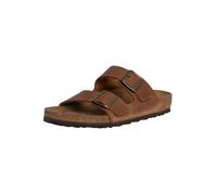 Arizona Natural Leather Oiled Sandals Cognac 9 UK