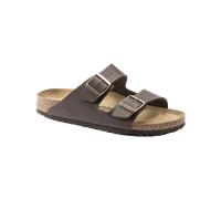 Arizona Natural Leather Sandals in Dark Brown