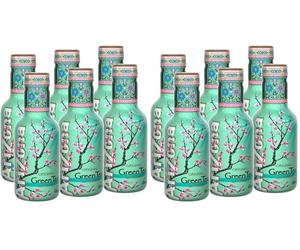 Arizona Original Green Tea with Honey, 6 x 500ml PET Bottles, Delicious Drink, No Artificial Flavours or Preservatives (Pack of 2)