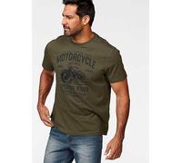 Arizona Printed Motorcycle T-Shirt Olive