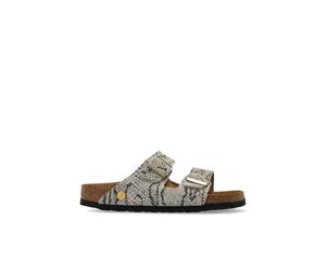 Arizona Rivet Logo - female - Birkenstock - Sliders - Beige - 5 UK - Shoes 5 UK