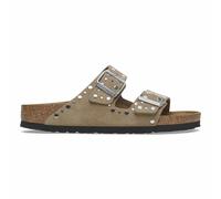 Arizona Rivet Suede Double Strap Mules taupe