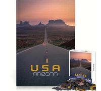Arizona Road Trip Jigsaw Puzzles 1000 Pieces Logic Game Anxiety Relief Pattern Assemble Art Display (50x75cm)
