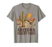 Arizona Roadrunner Saguaro Cactus Desert Vibes Vintage T-Shirt