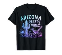 Arizona Roadrunner Saguaro Cactus Desert Vibes Vintage T-Shirt