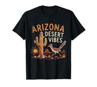 Arizona Roadrunner Saguaro Cactus Desert Vibes Vintage T-Shirt