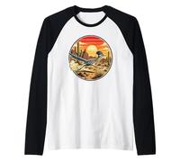 Arizona Roadrunner State of Arizona Cactus Funny Raglan Baseball Tee