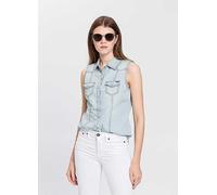 Arizona Sleeveless Denim Shirt Denim