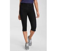 Arizona Slim Fit Capri Jeans Black