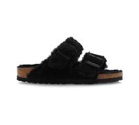 Arizona Split Teddy Slides, female, Birkenstock, Sliders, Black, 7 UK, Shoes 7 UK