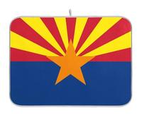 Arizona State Flag Az Blue Red Reusable Dish Drying mat 18x24 Rectangle Large Dish Drying matts Decorative Home Decor Essentials