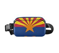 Arizona State Flag Az Blue Red Stylish Waist Bag Fanny Pack for Women Men Teens Waterproof Crossbody Sport Bag with Adjustable Strap for Travel Gym Work