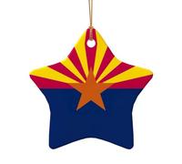 Arizona State Flag Christmas Ornament, Christmas Tree Decorations, Holiday Decor And Xmas Gifts Ideas