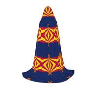 Arizona State Flag Hooded Cape For Teenagers Witch Vampire Cosplay Party Halloween Christmas Printed Long Cloak