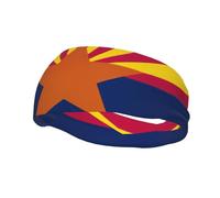 Arizona State Flag Print Style Functionality Sports Sweatband For Men Women Stretchy Breathable Headband