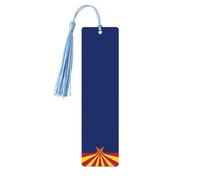 Arizona State Flag Print Wooden Tassel Bookmarks for Book Lover Men Women Teachers Cool Unusual Gift 5PCS
