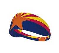 Arizona State Flag Printing Double-Sided,Unisex Elastic Sports Headband,Ideal As A Gift for Sports-Loving Friends,Family