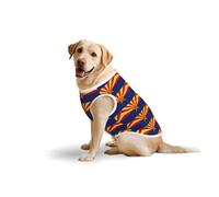 Arizona State Flag Soft Cotton T-Shirt Vest For Large Dogs, Print Pet Clothes Breathable Pet Pullover Tee Sleeveless Sweatshirt (3xl-5xl)