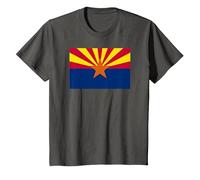Arizona State Flag T-Shirt, Youth, Asphalt Grey, 2T