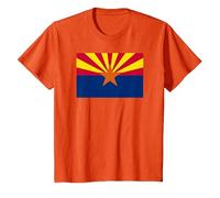 Arizona State Flag T-Shirt, Youth, Orange, Medium