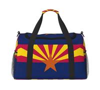 Arizona State Flag Travel Bag, Weekender Bags For Women Men For Outdoor Adventures, Ideal For Camping And Hiking, Black, One Size