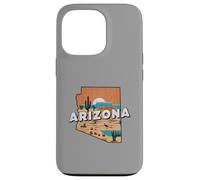 Arizona State Map Road Trip Phoenix Tucson Mesa Scottsdale Case for iPhone 13 Pro
